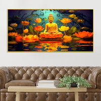 Stylish Luxury Buddha Canvas Painting for Home Decoration