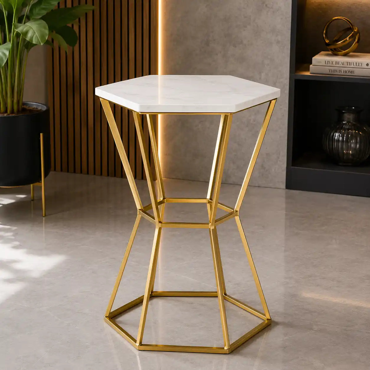 Stylish Marble Top Premium Side Table