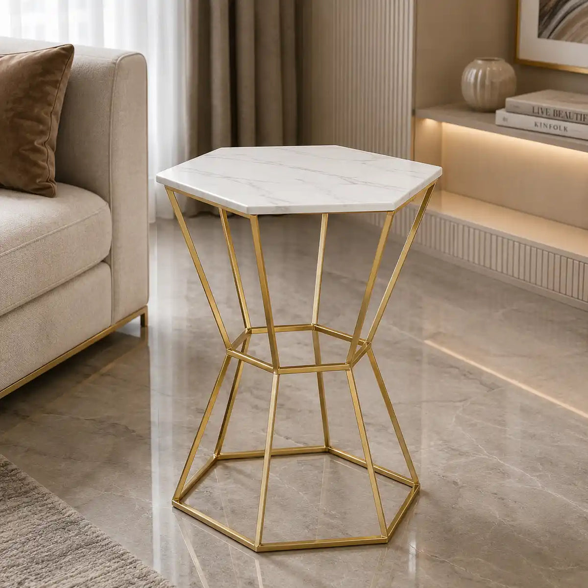 Stylish Marble Top Premium Side Table