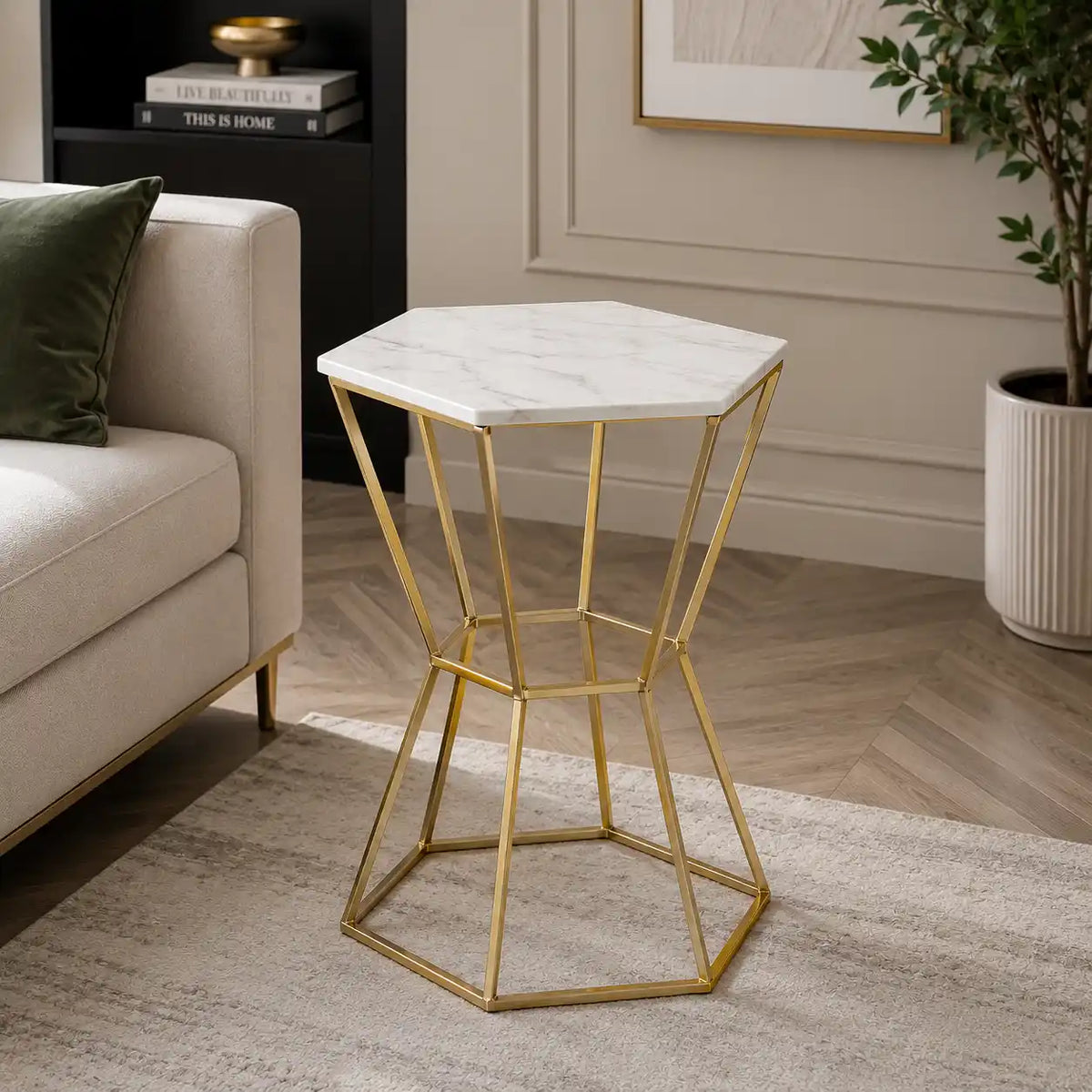 Stylish Marble Top Premium Side Table