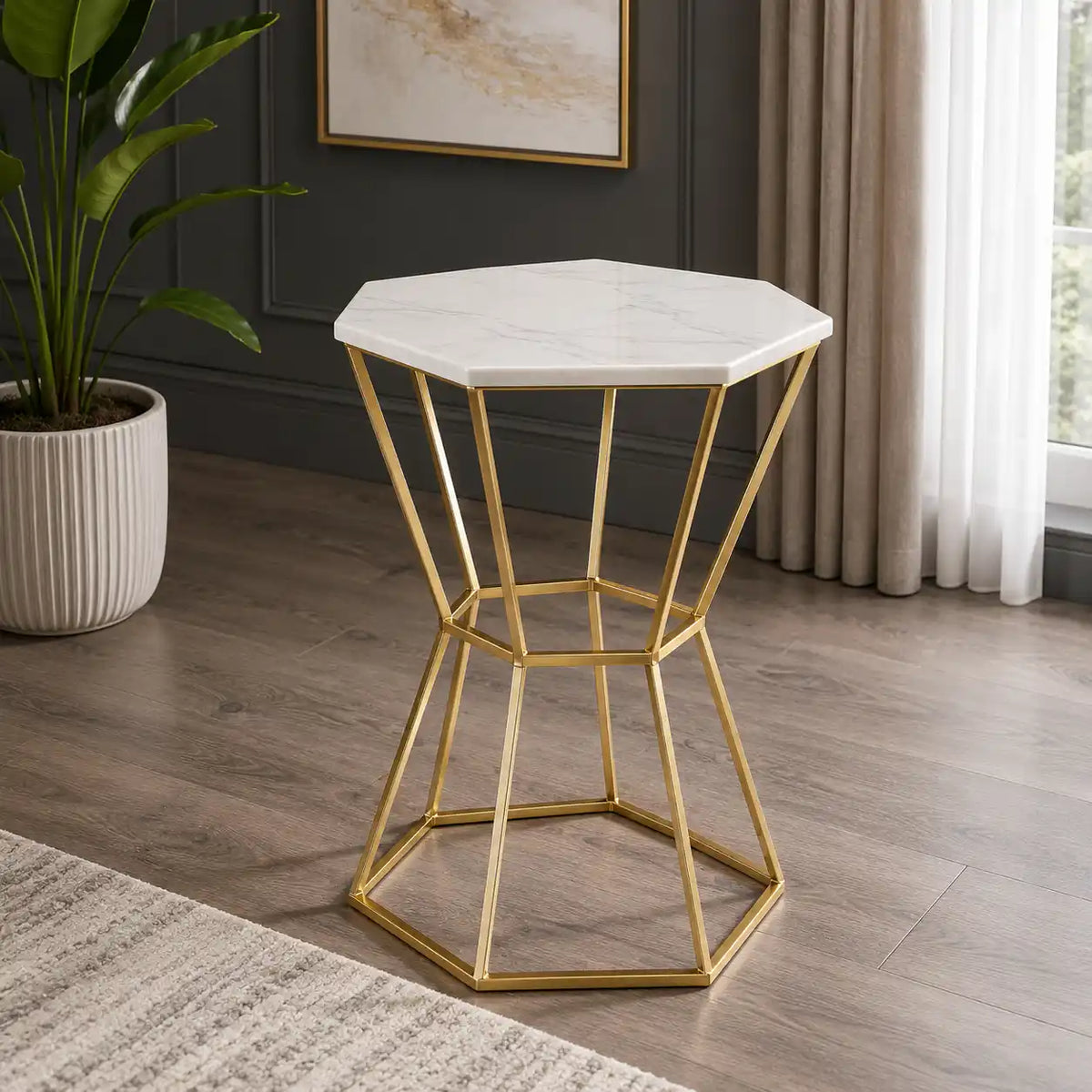 Stylish Marble Top Premium Side Table