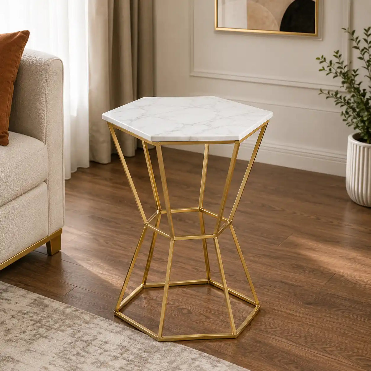 Stylish Marble Top Premium Side Table