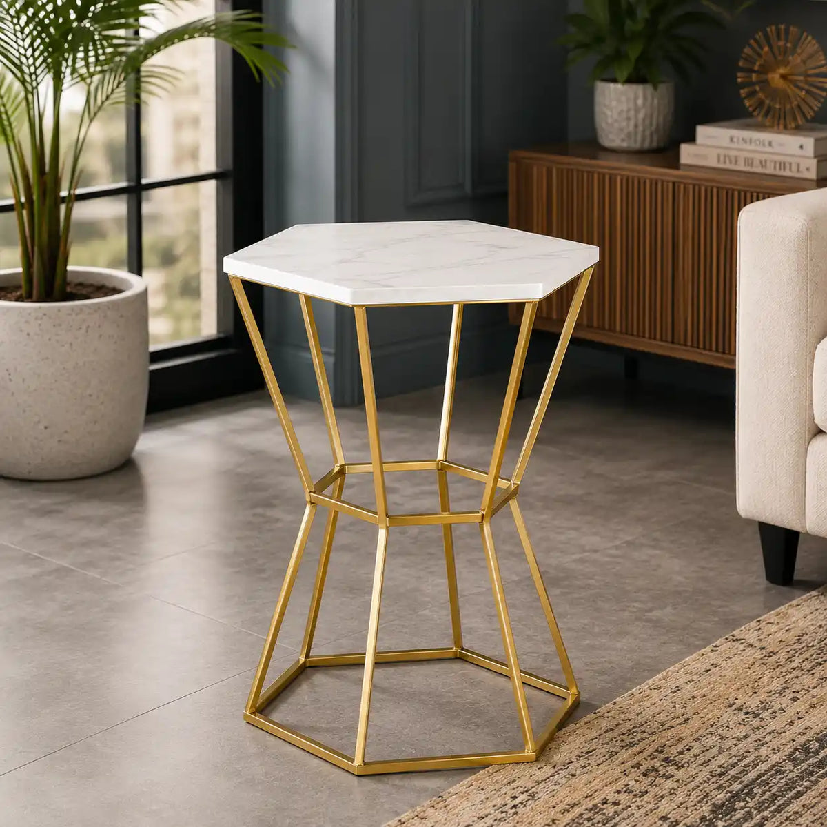 Stylish Marble Top Premium Side Table