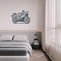 Superbike Metal Wall Art for Rider & Modern Home Décor
