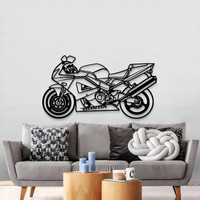Superbikes Metal Wall Art for Studio & Café Decoration