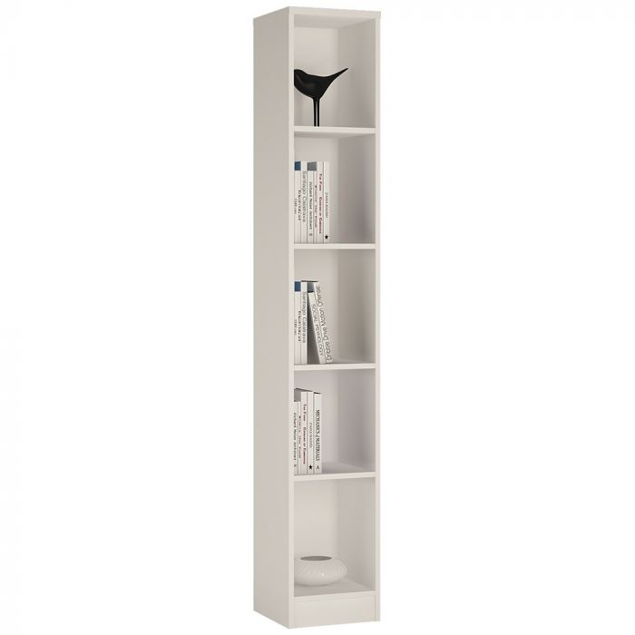 Tall Narrow Book Rack | Modern Wooden Bookshelf for Home