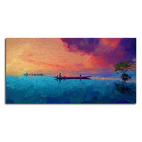 Thailand Picture of Tourists on the Long Tail Boat Canvas Wall Painting