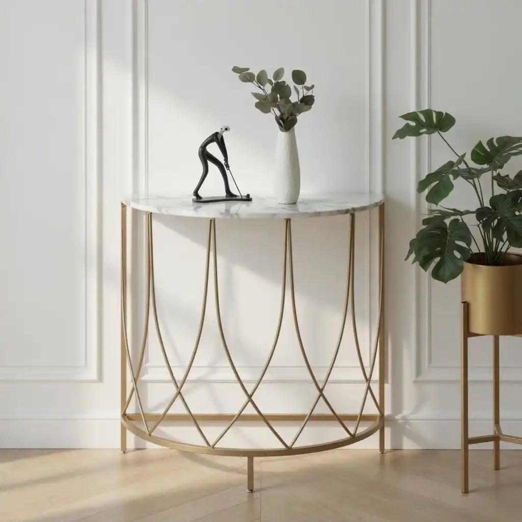 The Arcana Semi-Circle Premium Console Table