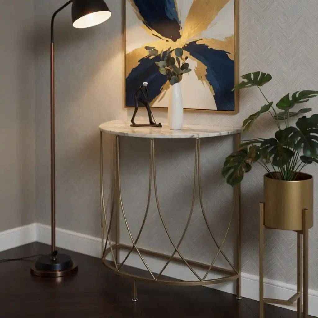 The Arcana Semi-Circle Premium Console Table