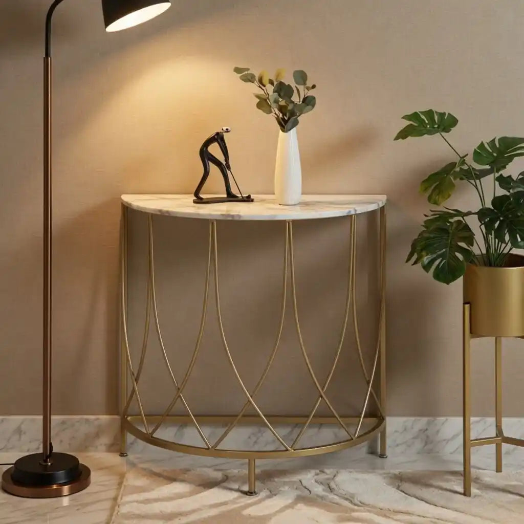 The Arcana Semi-Circle Premium Console Table