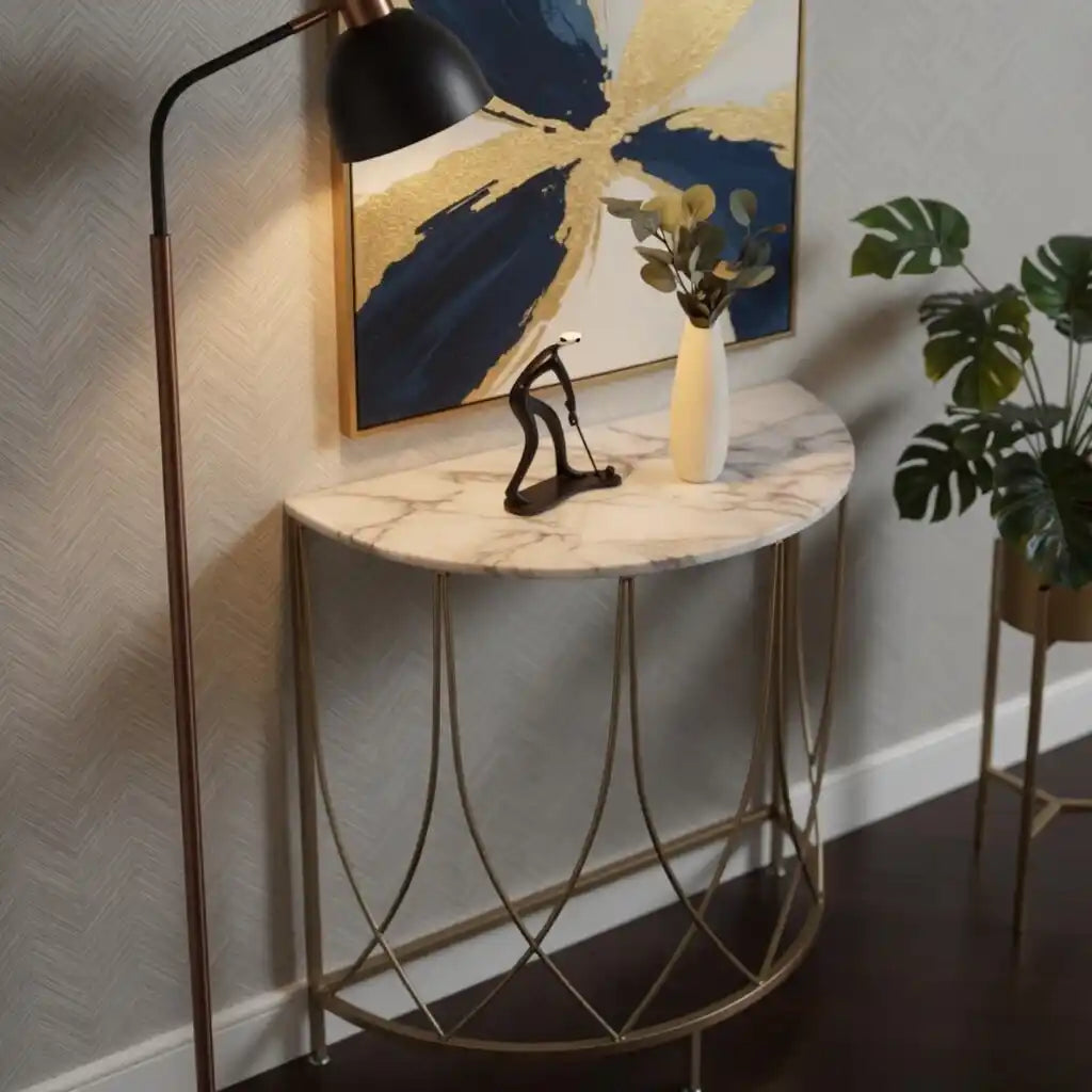 The Arcana Semi-Circle Premium Console Table
