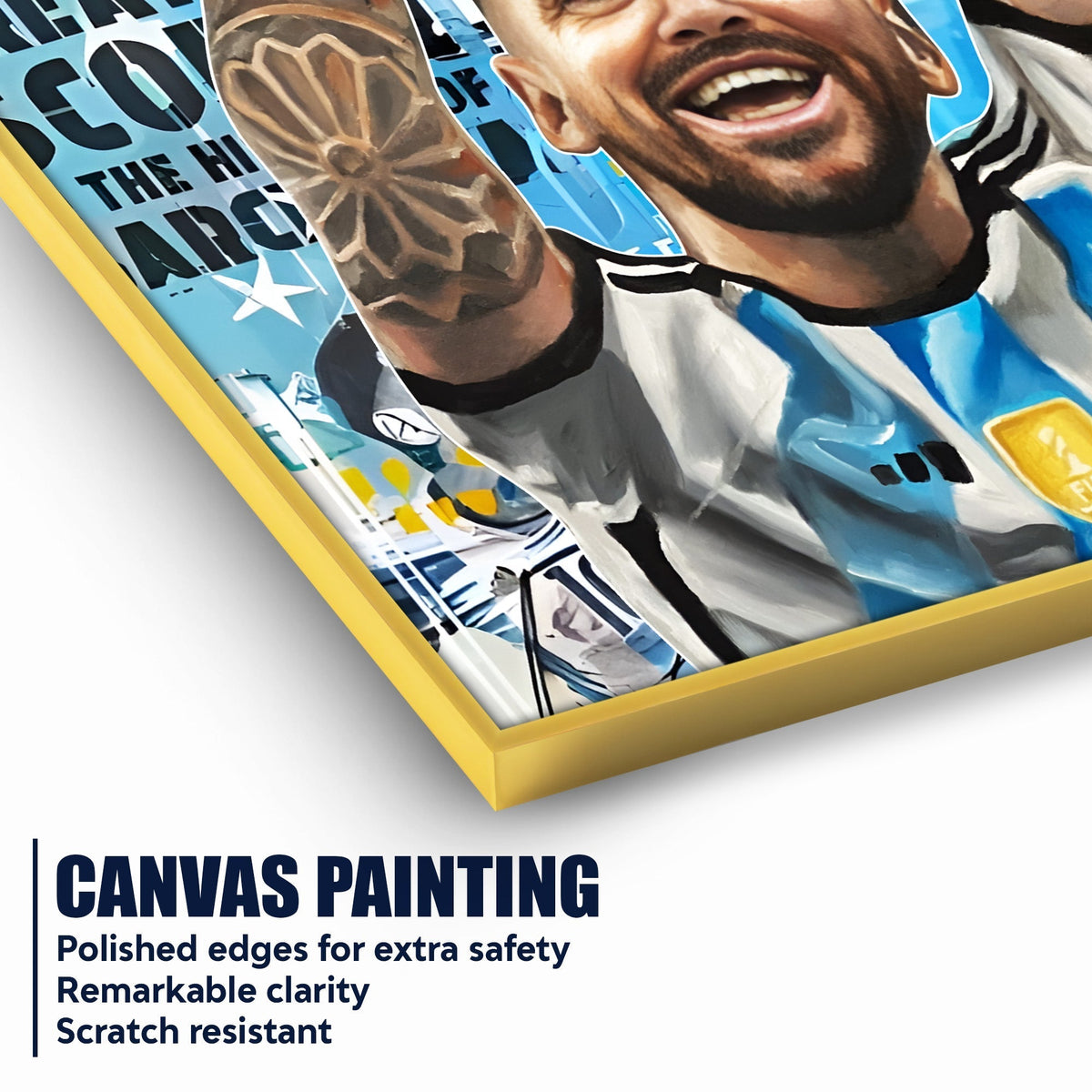 The Wait is Over Messi Cotton Canvas Wall Painting