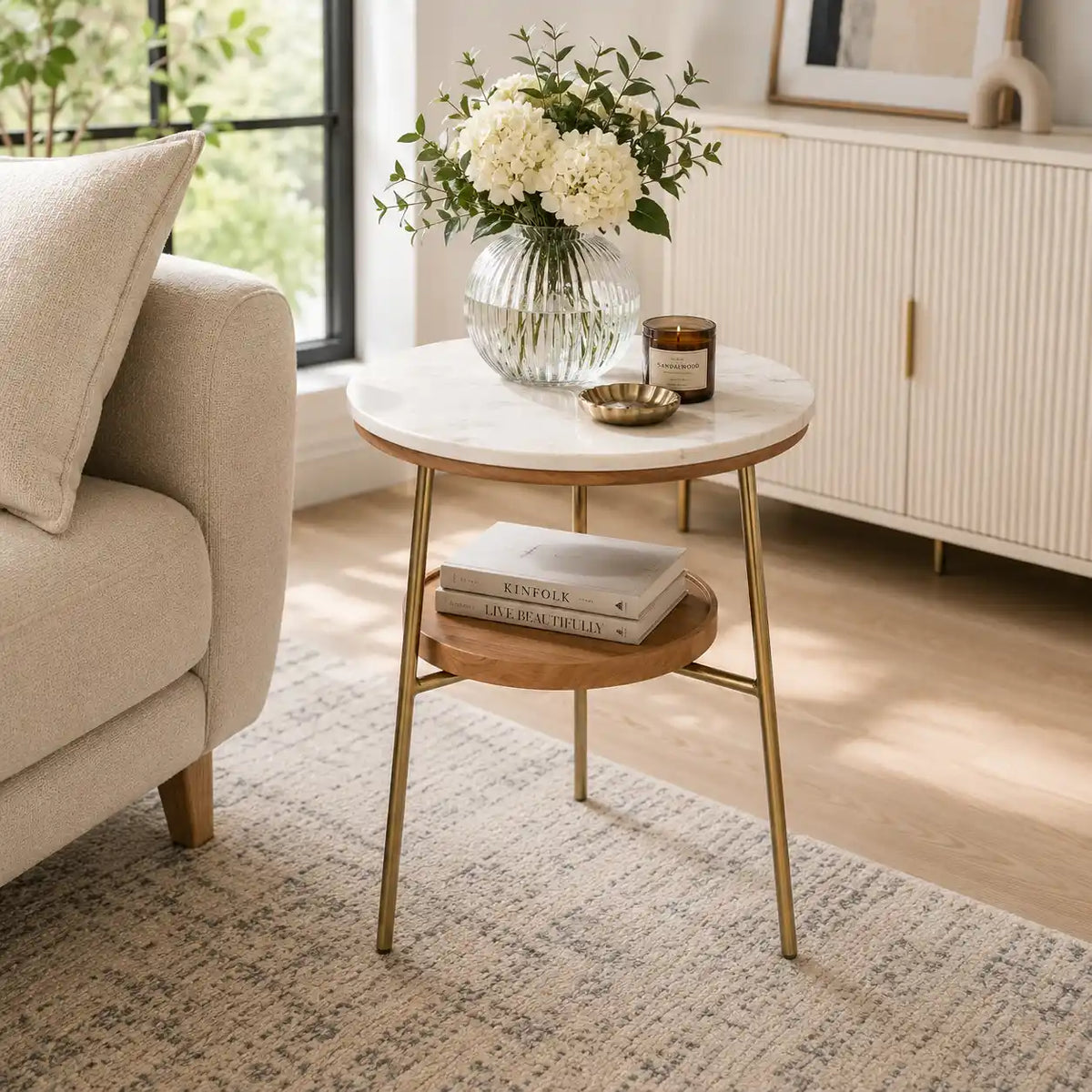 Timeless Elegance Round Marble Table for Modern Living