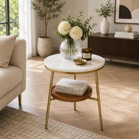 Timeless Elegance Round Marble Table for Modern Living
