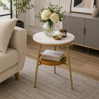 Timeless Elegance Round Marble Table for Modern Living