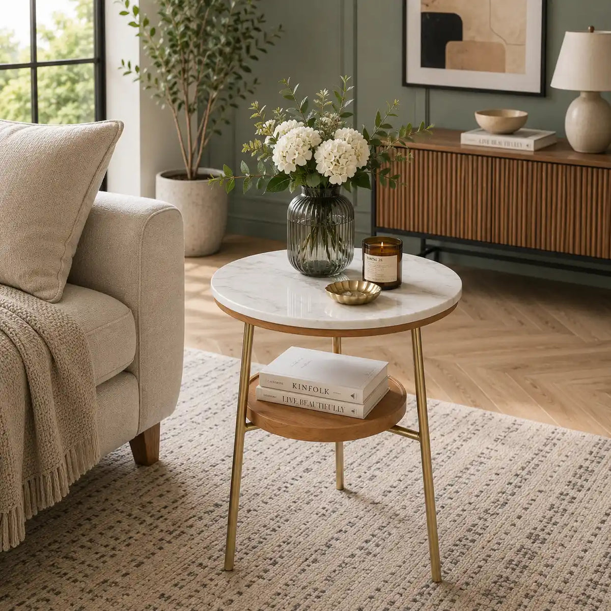 Timeless Elegance Round Marble Table for Modern Living