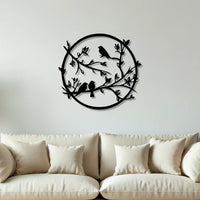 Toucan Birds on Tree Metal Art Wall Decor