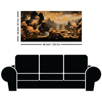 Traditional Chinese Style Mountain Canvas Painting