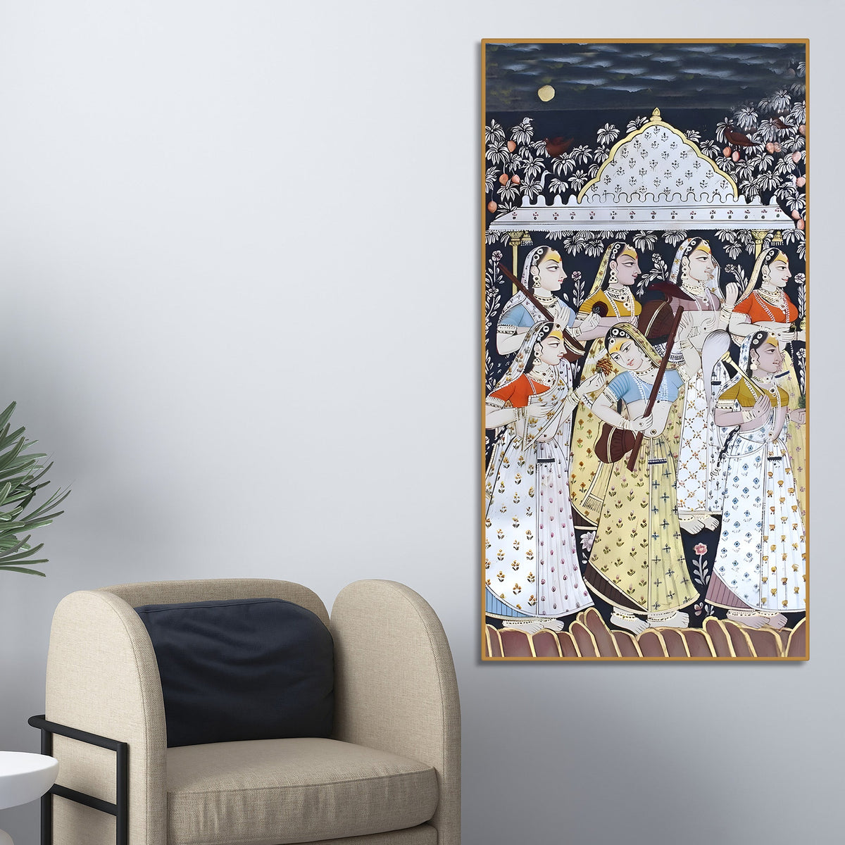 Traditional Indian Art Canvas Wall Painting | Royal Wall Décor