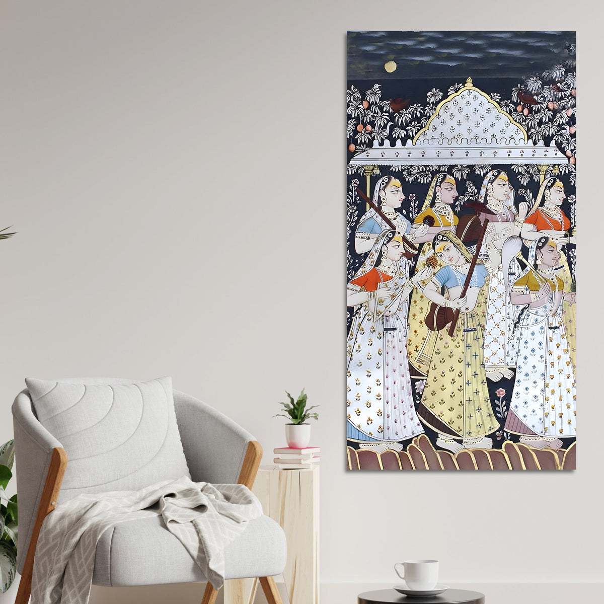 Traditional Indian Art Canvas Wall Painting | Royal Wall Décor