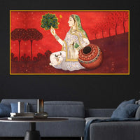 Traditional Indian Culture Crystal Glass Wall Painting