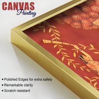 Traditional Indian Sacred Tree Canvas Wall Painting – Sacred Tree Décor
