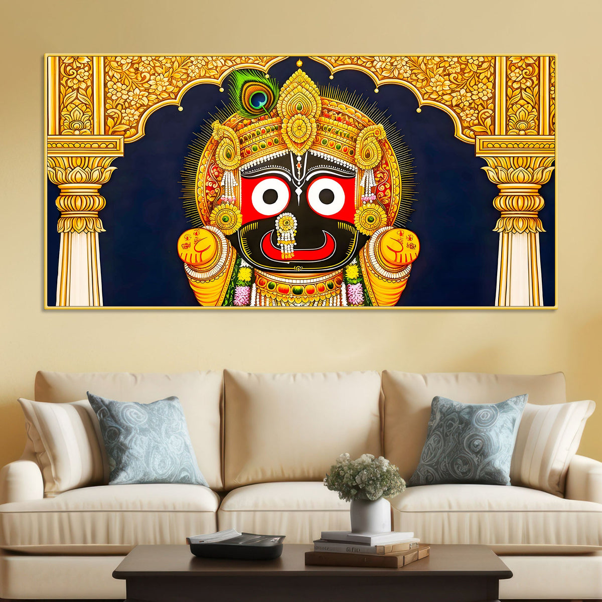 Traditional Lord Jagannath Wall Painting