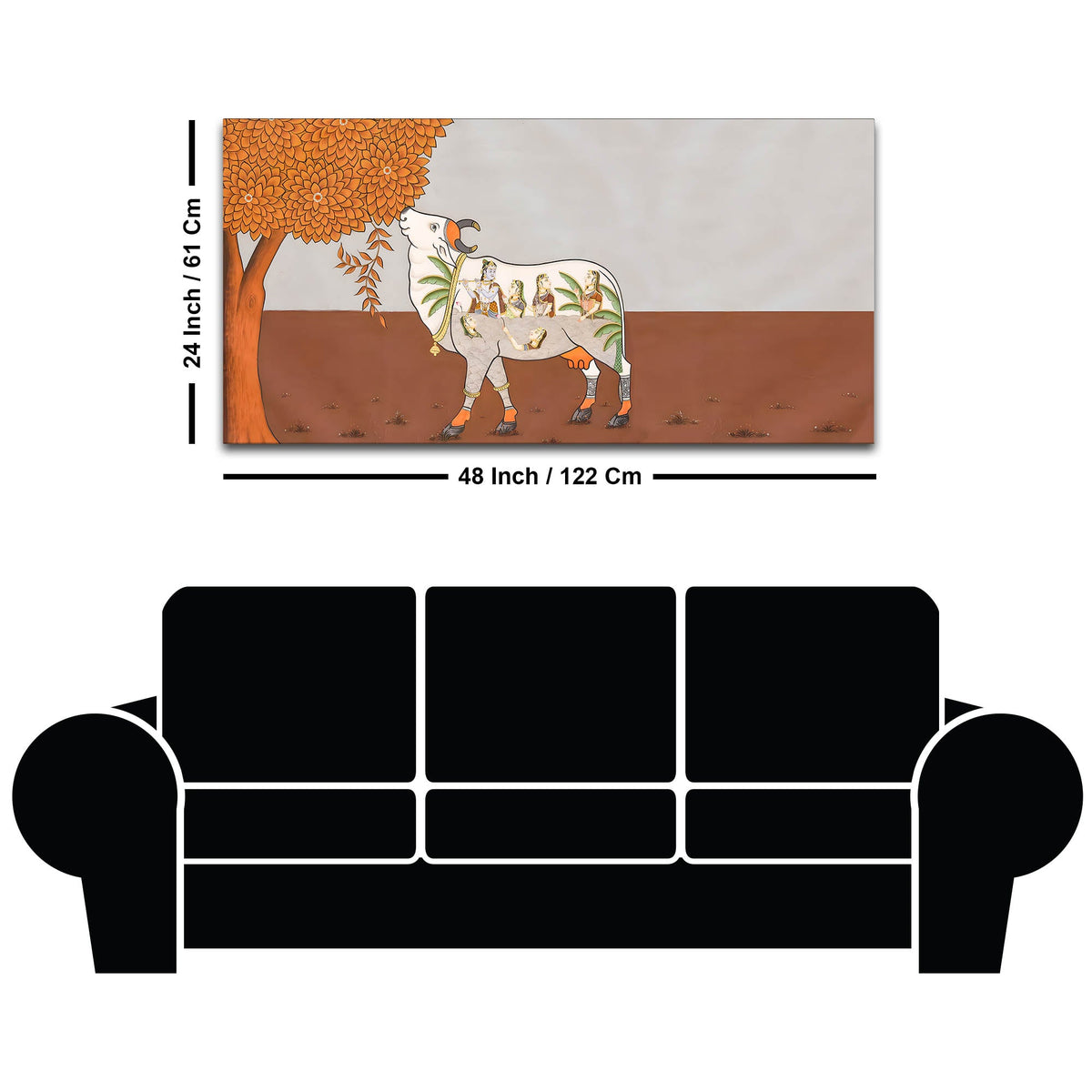 Traditional Pichwai Art Canvas Wall Decor Painting – Divine Wall Decor