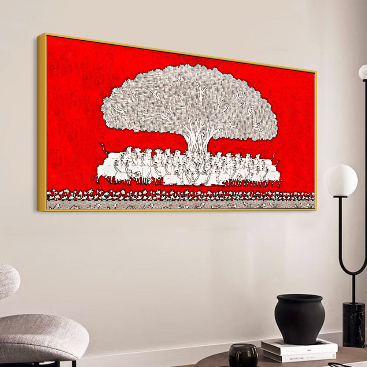 Traditional Pichwai Cow Theme Painting | Indian Wall Decor