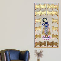 Traditional Pichwai Shrinath Ji Canvas Painting | Spiritual Wall Art