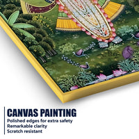 Traditional Shrinathji Pichwai Art Canvas Painting | Spiritual Wall Décor