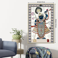 Traditional Shrinathji Pichwai Canvas Painting | Indian Spiritual Wall Décor