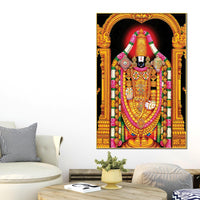 Traditional Tirupati Balaji Canvas Painting | Religious Décor