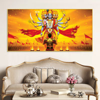 Traditional Vishvarupa Divine Wall Painting on Premium Canvas