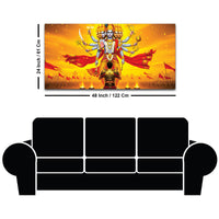 Traditional Vishvarupa Divine Wall Painting on Premium Canvas