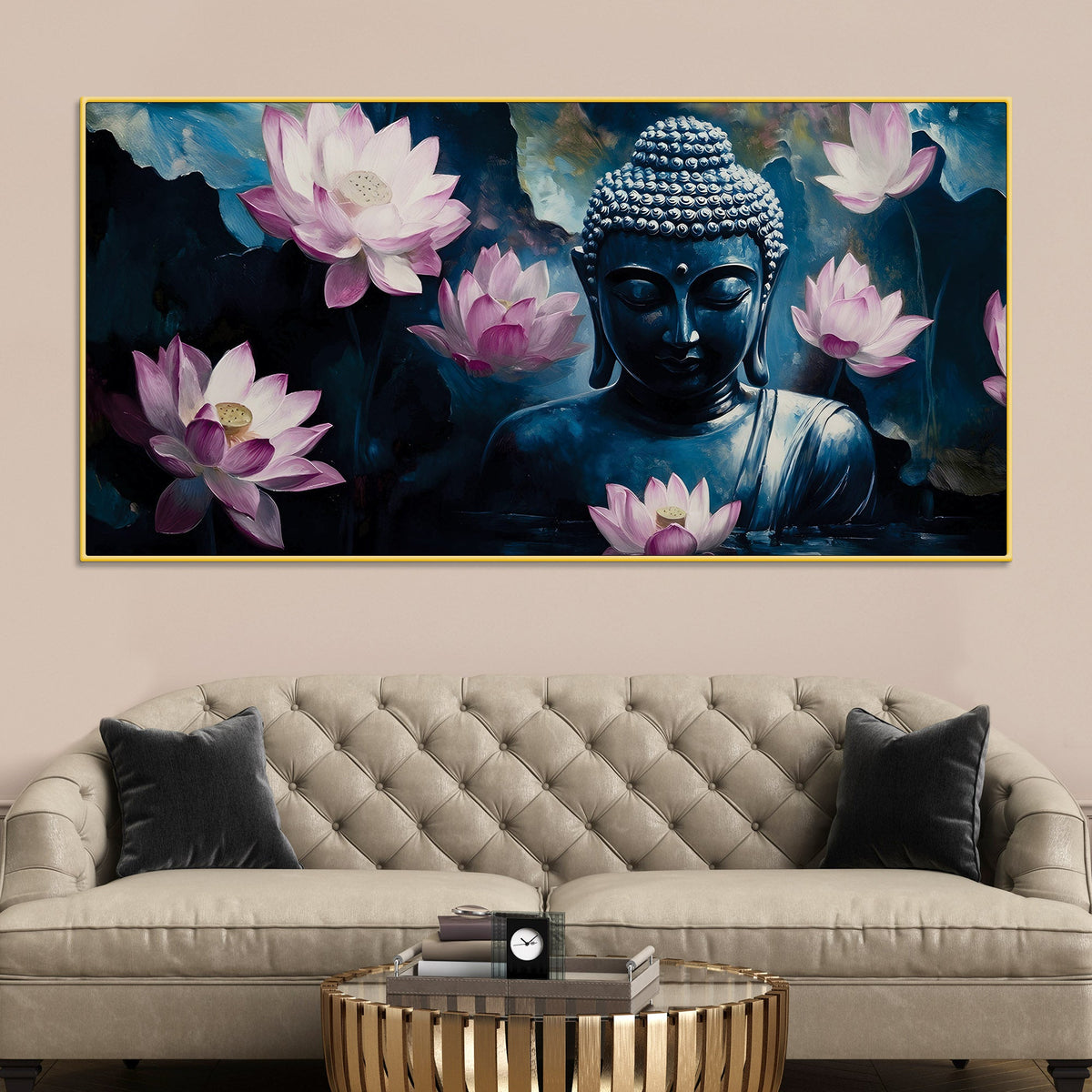 Tranquil Buddha Painting for Home Wall Decor