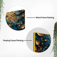 Tranquil Elegant Peacock Sitting On Branch Abstract Canvas Wall Painting