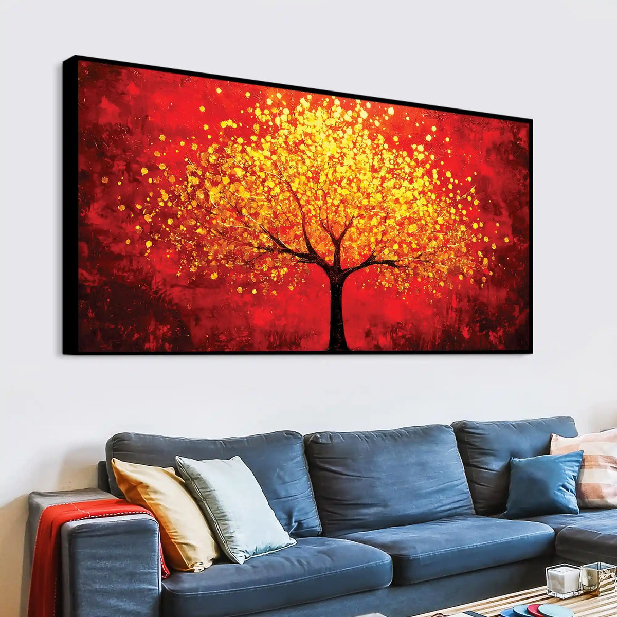 Tree Abstract Canvas Painting for Home & Office Decor