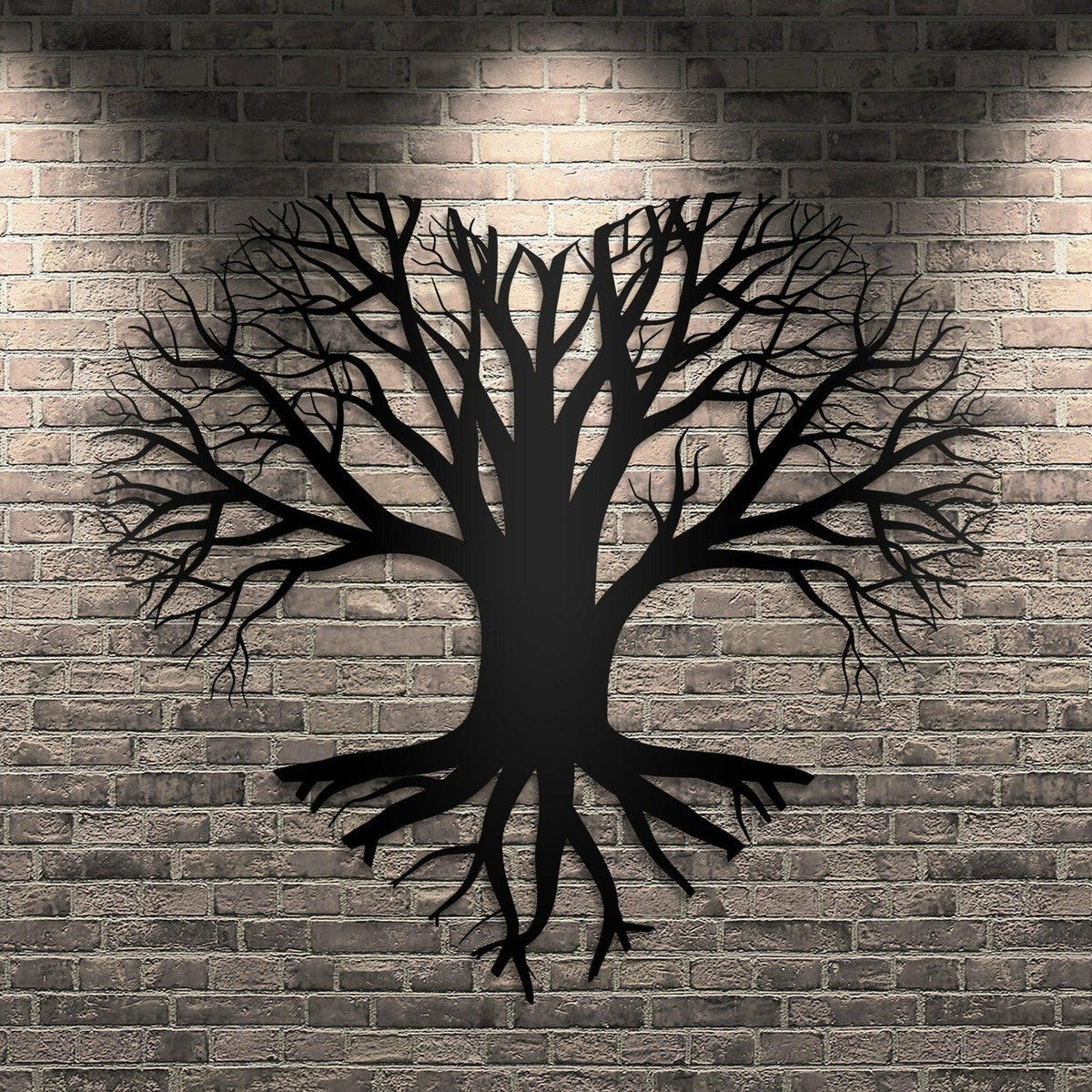 Tree of Life Heart Shape Design Metal Wall Art Decor