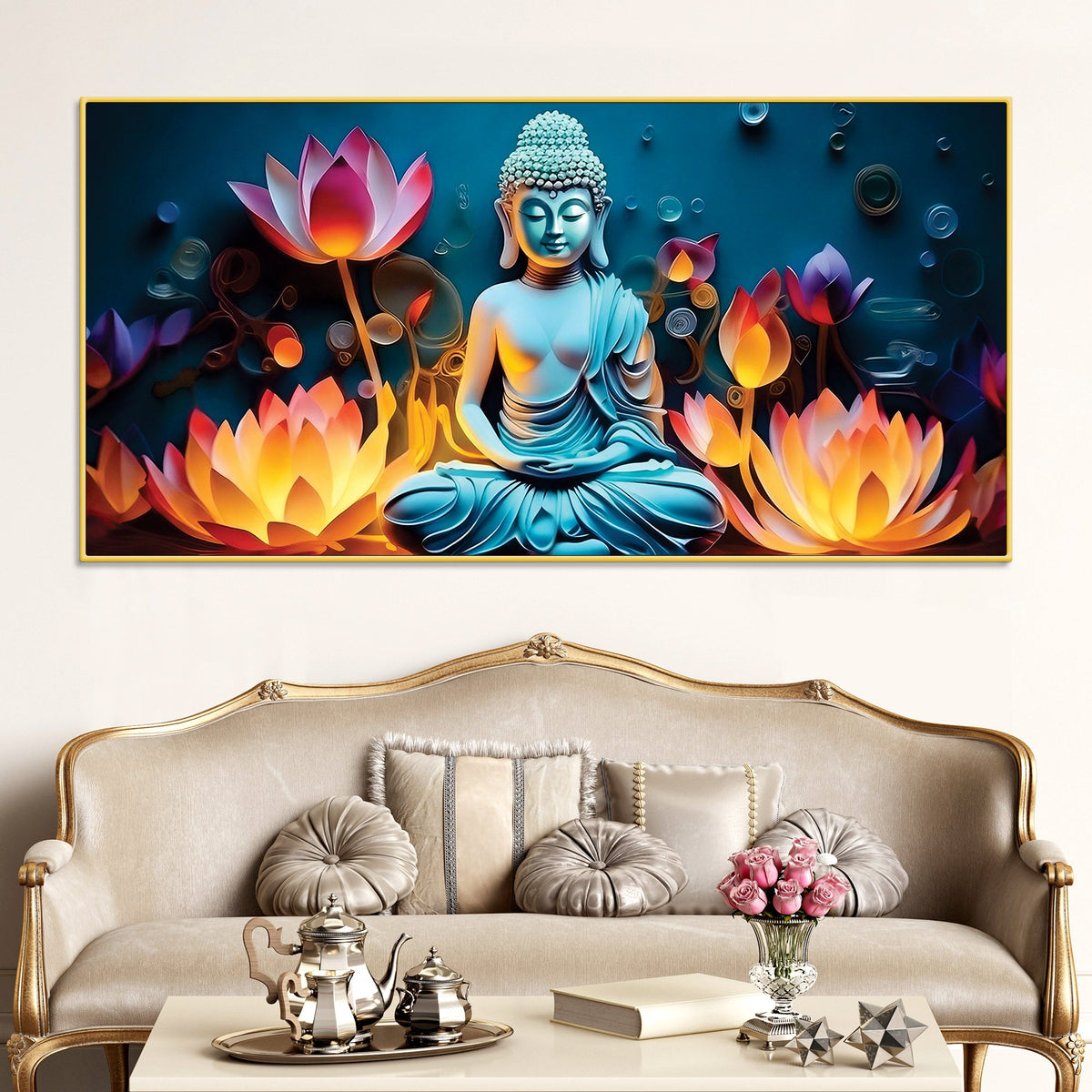 Buddha Painting for Positive Vibes in Home