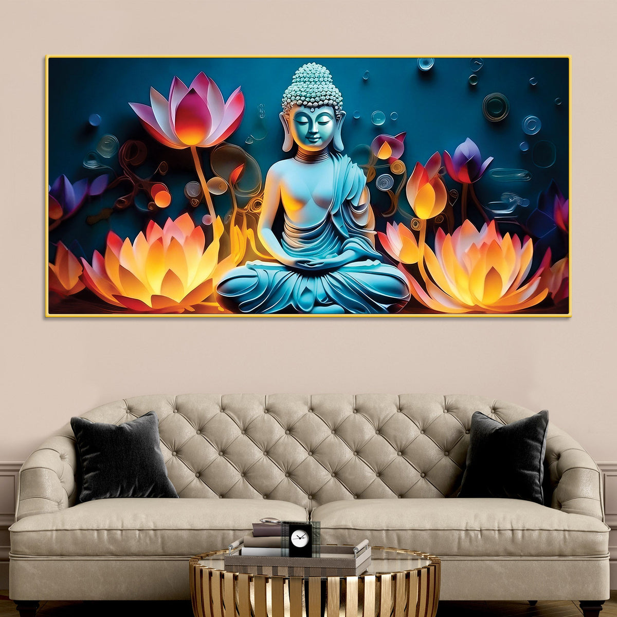 Buddha Painting for Positive Vibes in Home