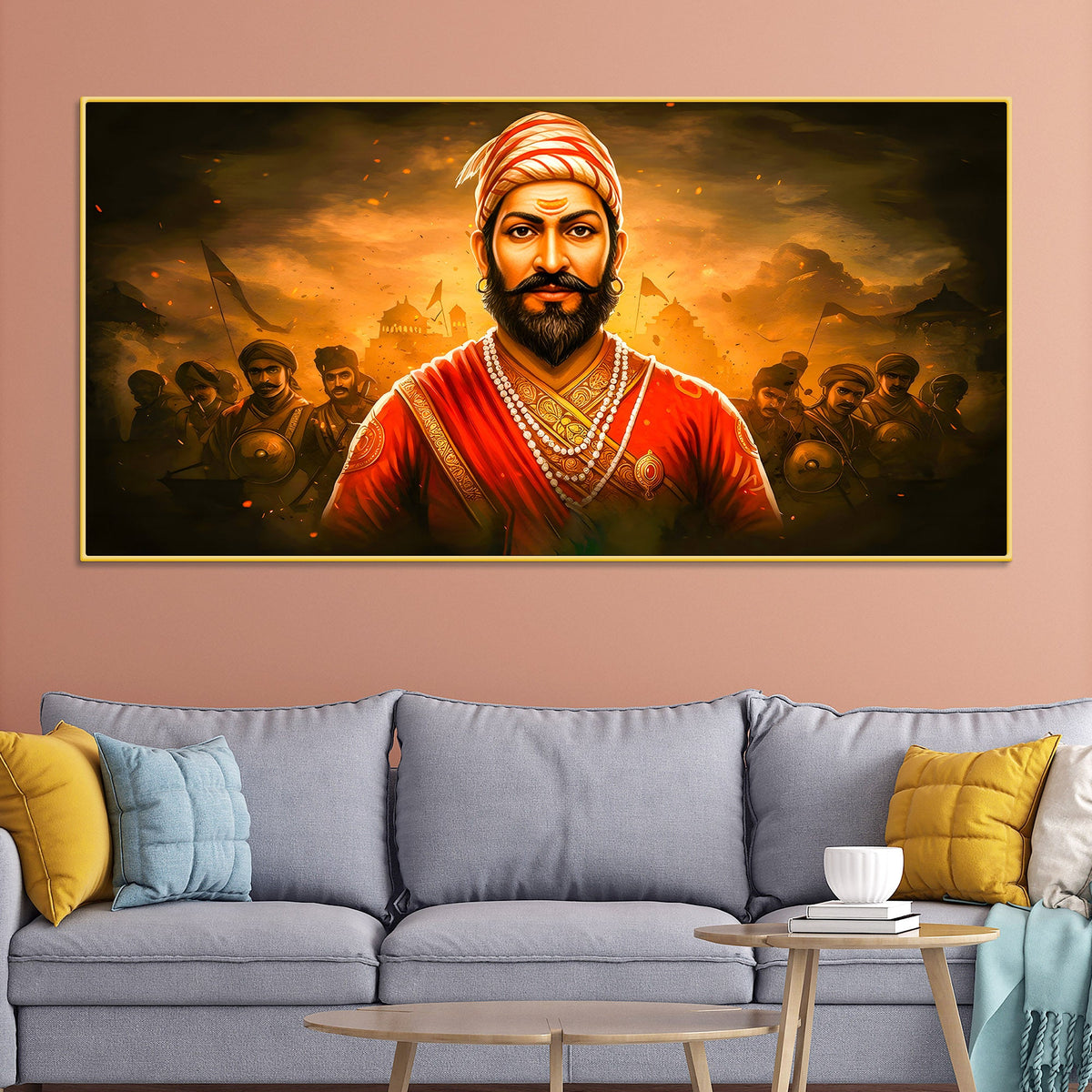 Veer Shivaji Maharaj Home Décor Painting