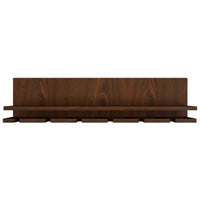 Aesthetic Backlit Look MDF Mini Bar Shelf in Walnut Finish