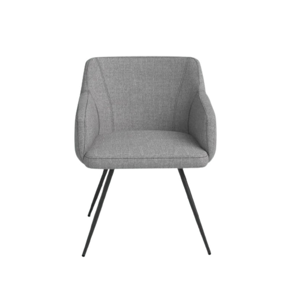 Aesthetic Grey Velvet Classic Accent Chair