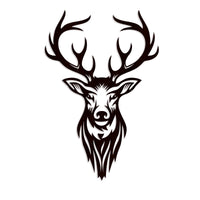 Beautiful Deer Head Premium Backlit Wooden Wall Hanging with LED Night Light Walnut Finish