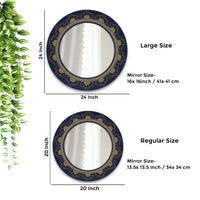 Beautiful Flower Designer Pattern Printed Acrylic Wall Mirror