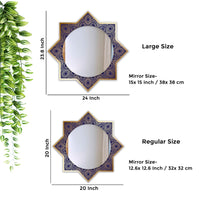Beautiful Line Art Designer Pattern Printed Acrylic Wall Mirror