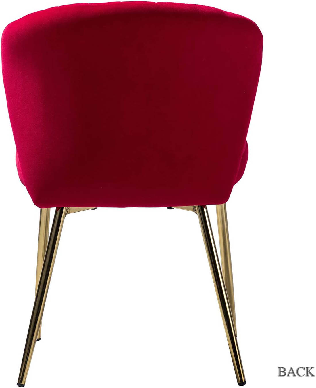 Beautiful Red Velvet Tufted Luxury Lounge Chair