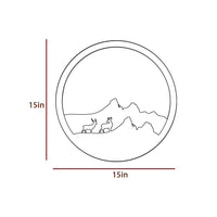 Beautiful Scenery Deer Wooden LED Wall Light Backlit Wall Art