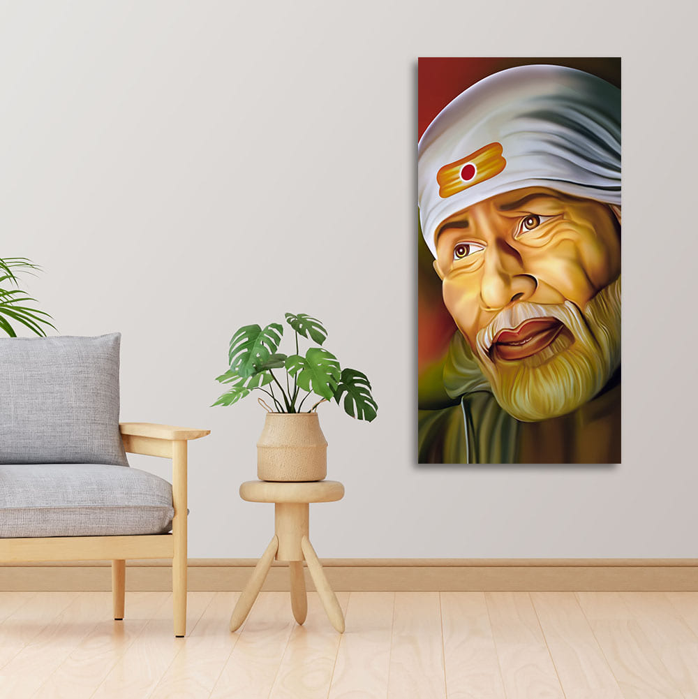 Beautiful Shirdi Sai Baba Canvas Wall Painting